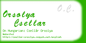 orsolya csellar business card